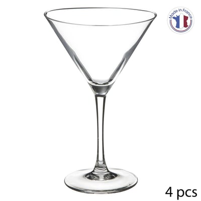 Lot de 4 verres à cocktail en verre 30 cl COCKTAIL SECRET DE GOURMET