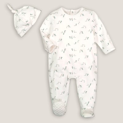 Ensemble pyjama et bonnet en velours LA REDOUTE COLLECTIONS