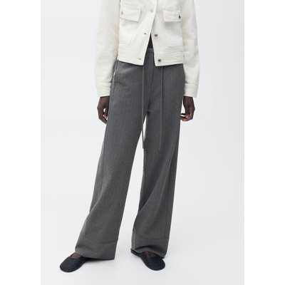 Pantalon droit fines rayures MANGO