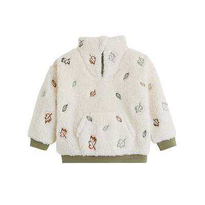 Sweat-shirt bébé en sherpa Ginkgo PETIT BEGUIN