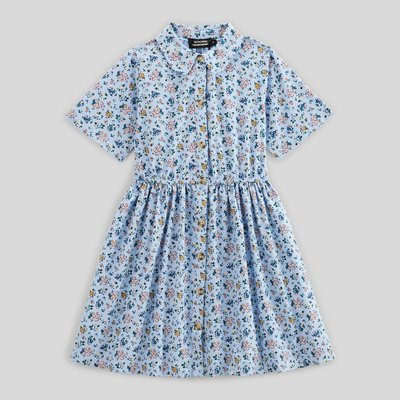 Robe col chemise imprimée en coton MONOPRIX