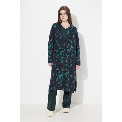 Cardigan long en coton bio, encolure en V ULLA POPKEN