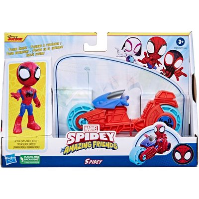 Marvel Spidey et ses incroyables amis - Figurine + Moto HASBRO