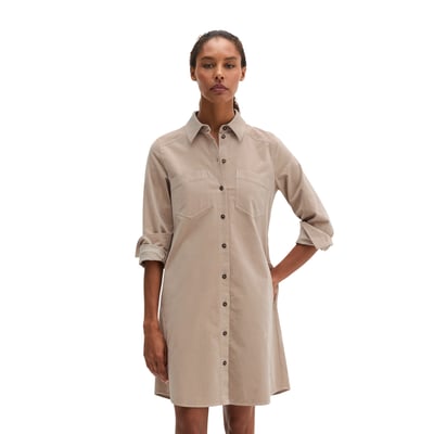 Robe chemise en velours, coupe régulière en coton bio extensible MARC O'POLO