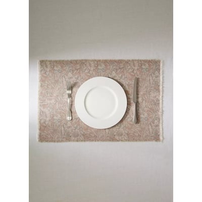 Set de table en lin et coton imprimé ornemental MANGO HOME