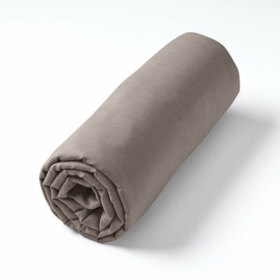 Drap-housse en voile de coton lavé, Gypse AM.PM