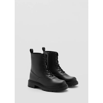 Bottines en cuir bovin à lacets MANGO KIDS