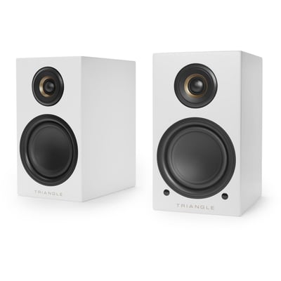 Enceinte bibliothèque active LN01A ELARA BLANC MAT X2 TRIANGLE