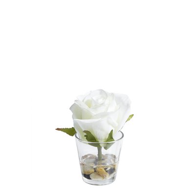 Rose en illusion d'eau artificielle H12 SIA DECO