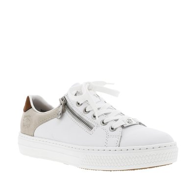 Baskets basses cuir talon plat RIEKER