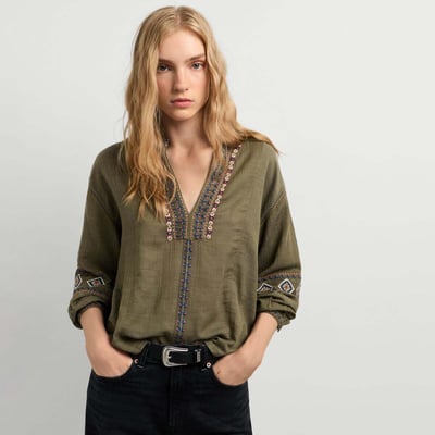 Blouse Fluide Avec Détails Brodés PEPE JEANS