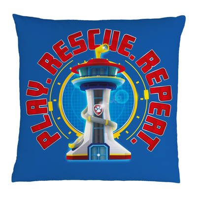 Coussin imprimé 100% polyester, READY FOR ACTION PAT PATROUILLE