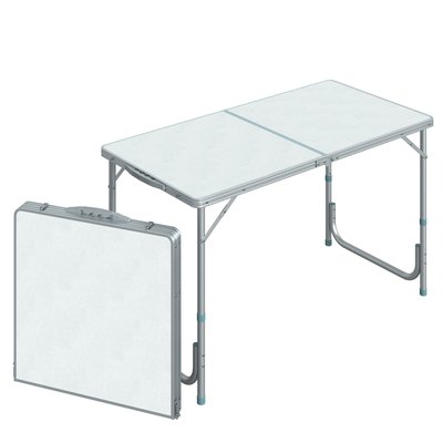 Table de camping pliable 120L x 60l x 54-70H cm HOMCOM
