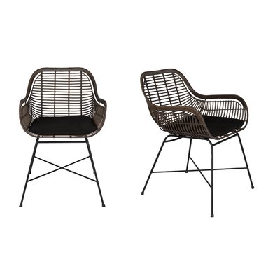 CANTIK - Lot de 2 fauteuils d'extérieur en rotin synthétique DUTCHBONE