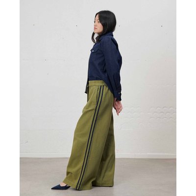 Pantalon droit large taille haute long LABDIP