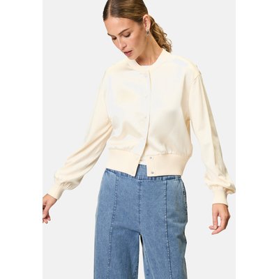 Veste en tricot avec devant en satin ZERO