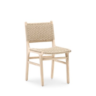 Chaise en bois, rotin, lot de 8, MODENA DEFORA HOME