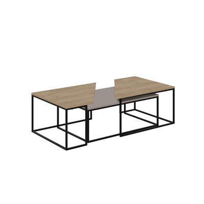 Set 3 tables basses avec pieds en métal - TITAN CALICOSY