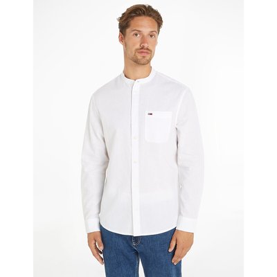 Chemise droite en coton lin TOMMY JEANS
