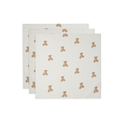 Lot de 3 langes gaze de coton 70 x 70 cm Teddy Bear JOLLEIN