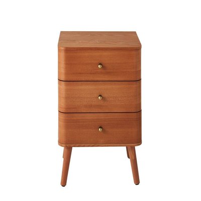Chevet 3 tiroirs avec façades aux bords arrondis H71 cm - KARL CALICOSY