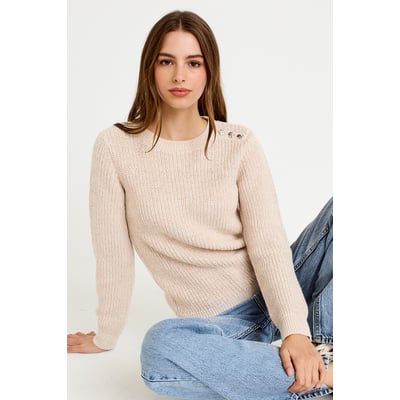 Pull manches longues brillant CACHE CACHE