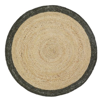 Tapis rond en jute et laine feutrée YHUKI NATTIOT