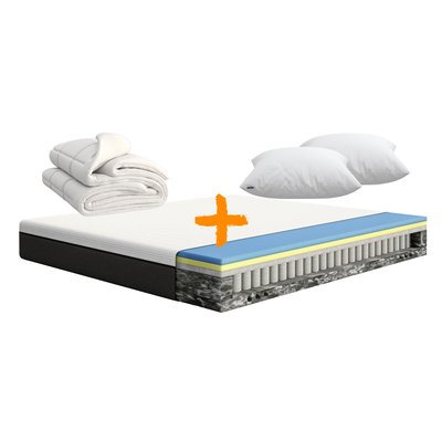 Pack Matelas Hybride + Couette + Oreiller Nuage EMMA