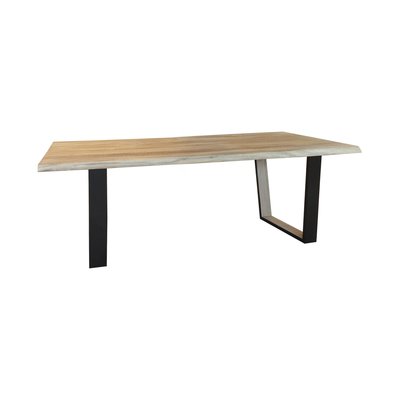 Table en bois d'acacia et pieds en métal, HERA NOW'S HOME