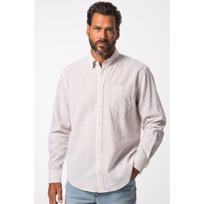 Chemise à rayures en lin mélangé. Manches JP1880