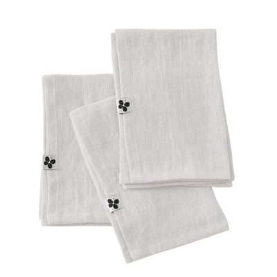 3 Serviettes de table en lin Soline EDEN