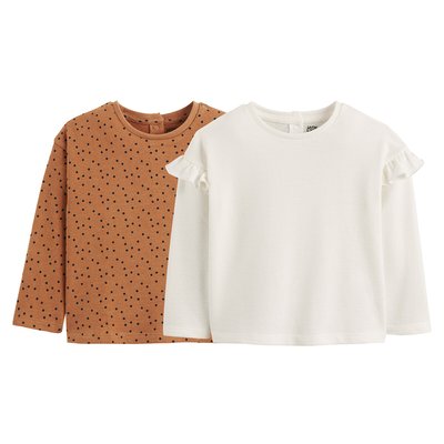 Lot de 2 T-shirts manches longues LA REDOUTE COLLECTIONS
