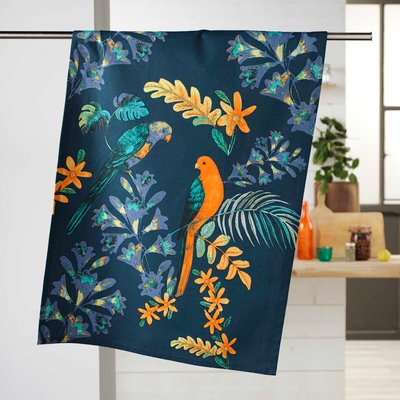 Torchon en coton Oiseaux DOUCEUR D'INTÉRIEUR