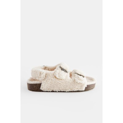 Chaussons à deux brides et semelle en liège NEXT