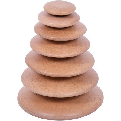 Galets en bois naturel TICKIT