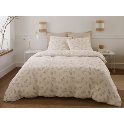 Housse couette 240X220cm avec taie(s) oreiller en gaze de coton, Liveo BATON ROUGE