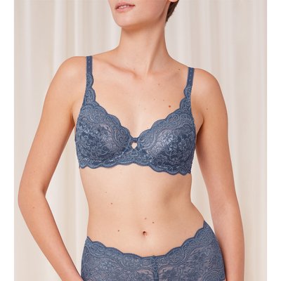 Ensemble lingerie bleu top