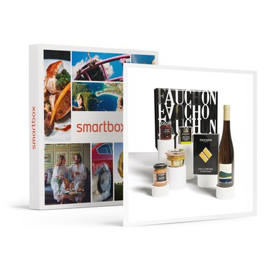 Coffret Essentiel blanc Fauchon : délices salés et vin livrés à domicile- SMARTBOX - Coffret Cadeau Gastronomie SMARTBOX