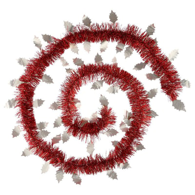 Guirlande feuilles frosty 15 cm x 2m 4 plis soir de noël ATMOSPHERA