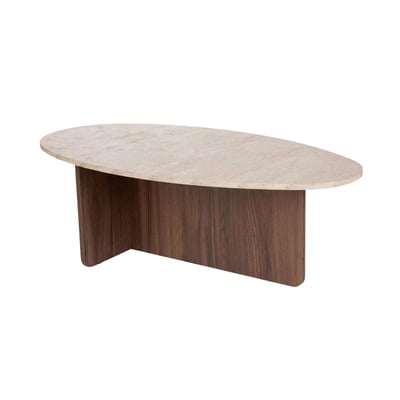 Table basse avec plateau ovale - ANNA CALICOSY