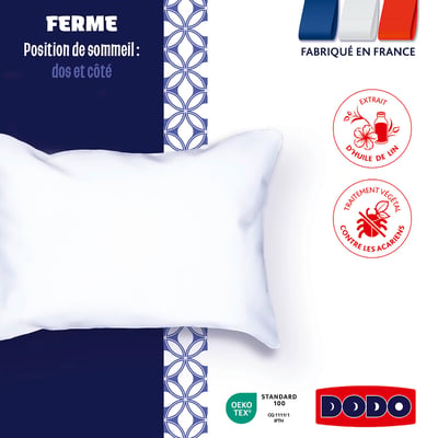 Oreiller ferme antiacarien, Suprelle Allerban® DODO