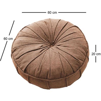 Coussin de sol effet bouclette Teddy HANAH HOME