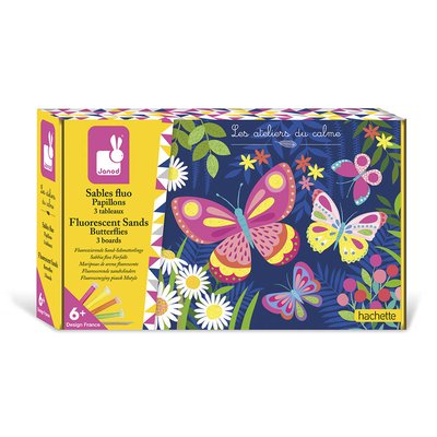 Kit Créatif - Coffret Sables Fluo Papillons JANOD