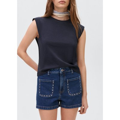 Short en jean clouté MANGO TEEN
