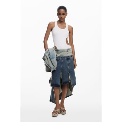 Jupe Desigual Taille M / 38 - Multicolore, Style Évasé - Occasion En Très Bon état