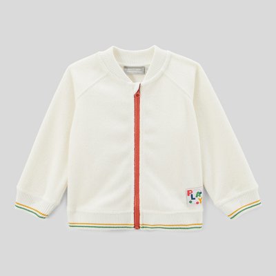 Veste col Teddy unie en éponge BOUT'CHOU