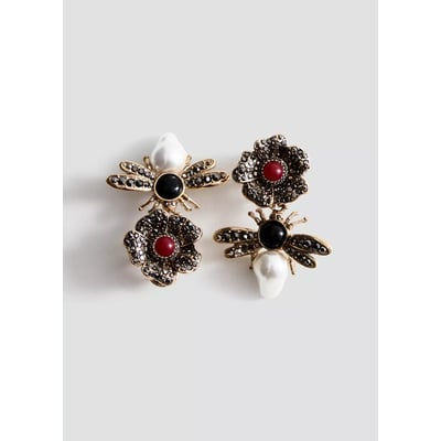 Boucles d'oreilles pendantes cristaux MANGO