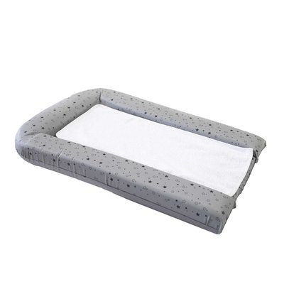 Matelas à langer + eponges amovibles Gris DOMIVA