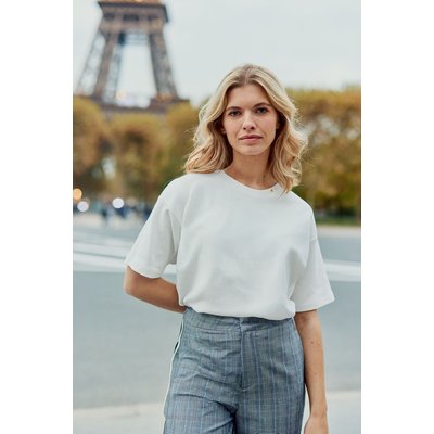 Sweatshirt col rond uni TAIS LA PETITE ETOILE