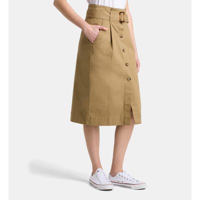 Jupe Midi Aloe Twill Coton GALERIES LAFAYETTE